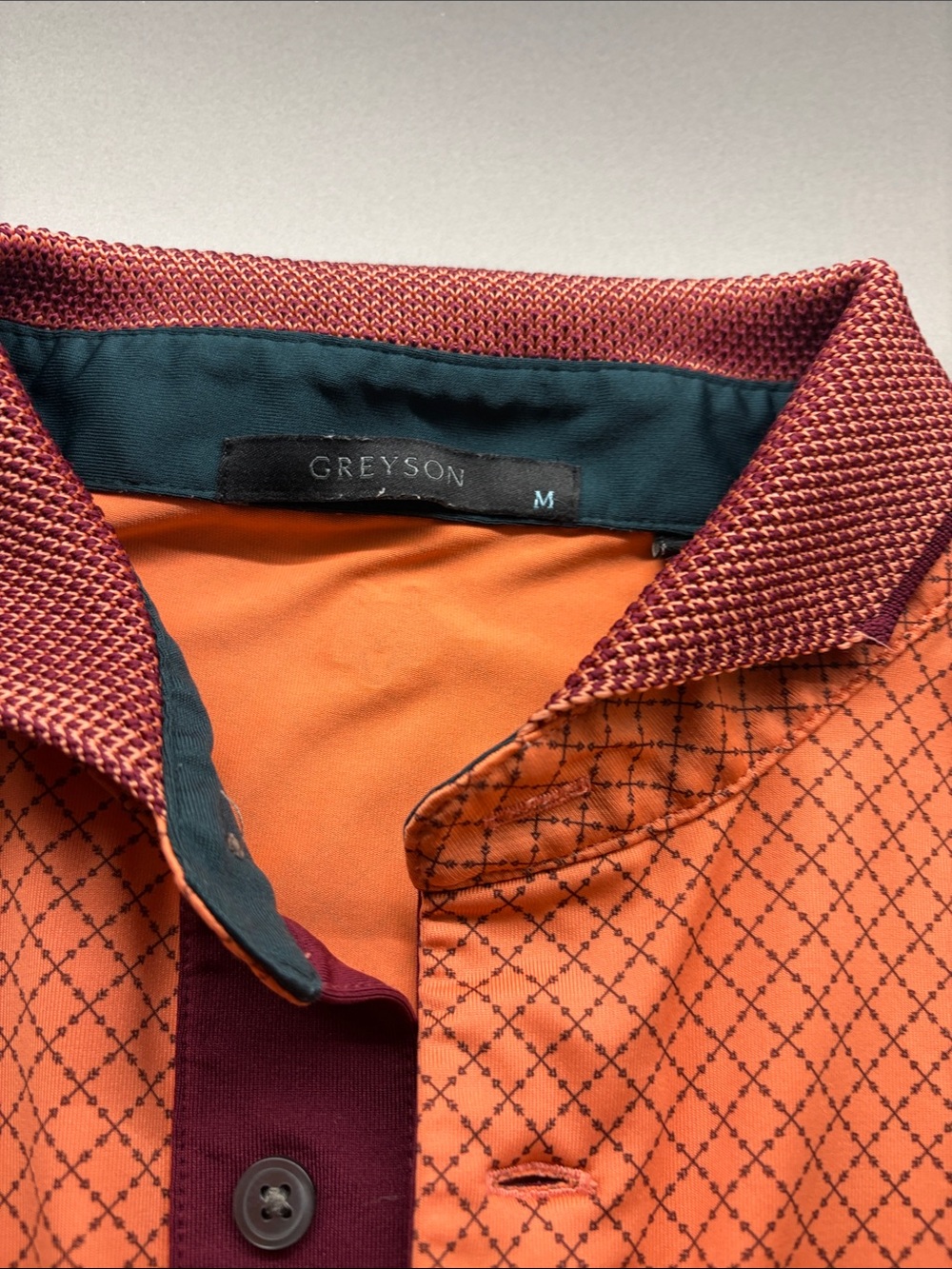 MENS GREYSON GOLF SHIRT MEDIUM - Picture 2 of 3